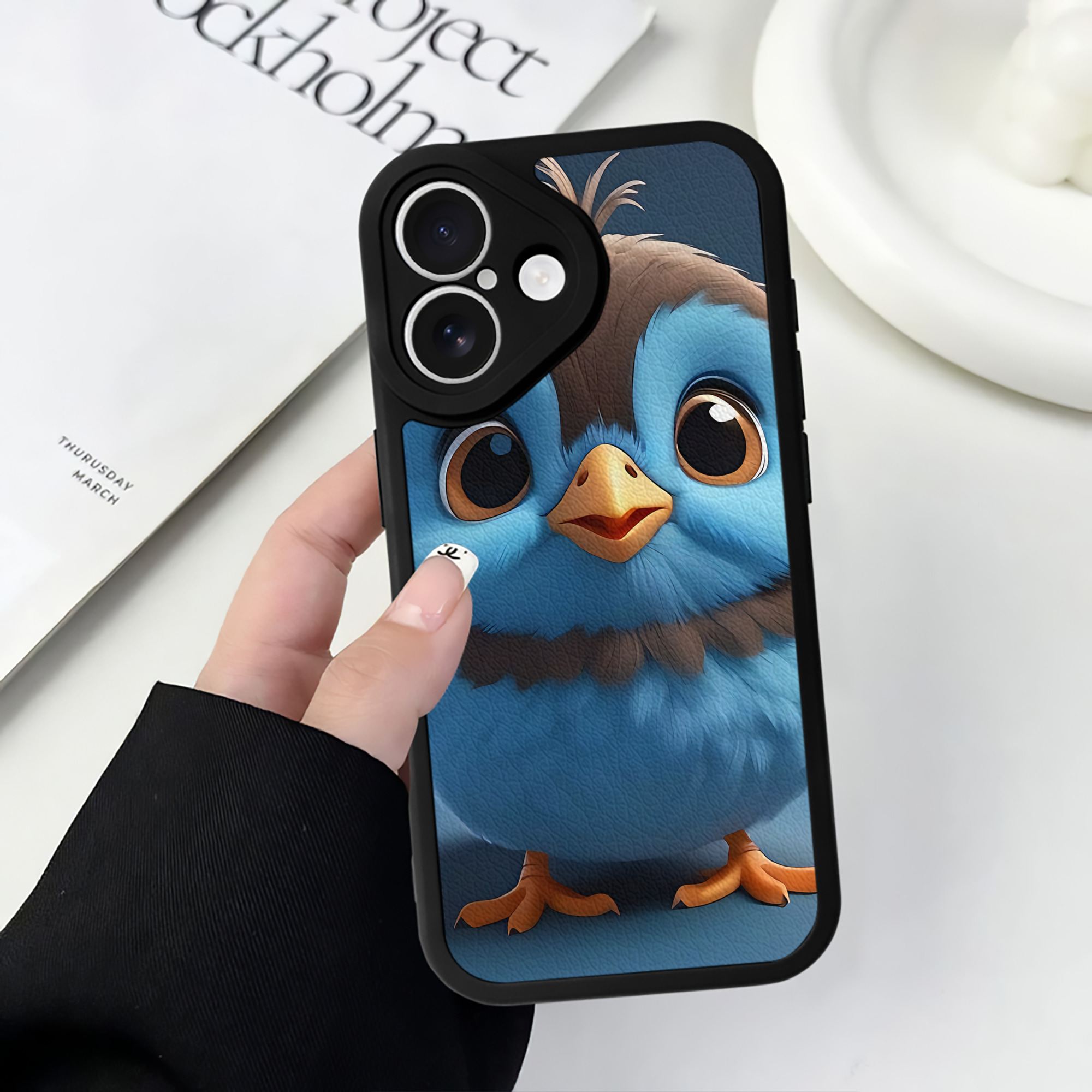（画像用） Angry Birds アングリーバード 【iPhone 16シリーズ対応】シリコンスマホケース（レザー調） 材質：シリコン